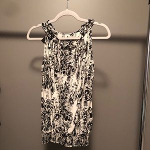 Neck Tie Guess Blouse With Open Back